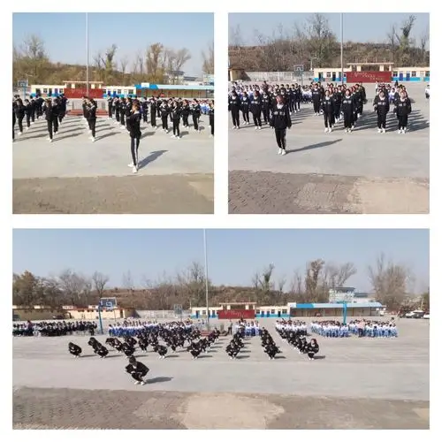 时代在召唤 青春要奋发 ——三郊中学广播操比赛