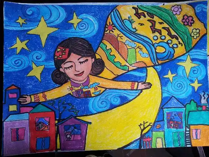 绘画大赛作品 谢扬阳作品《我的梦中国梦》