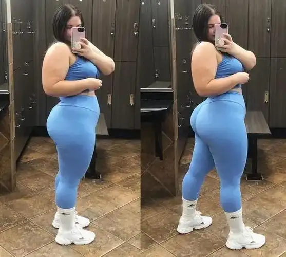 姑娘体重180斤身材被夸好看爱健身的胖妞不一样