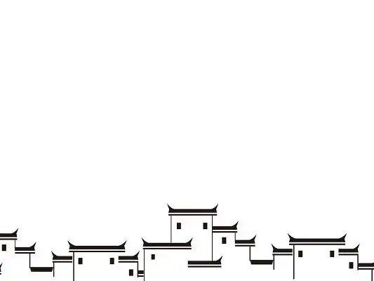 水墨建筑元素徽派建筑png素材