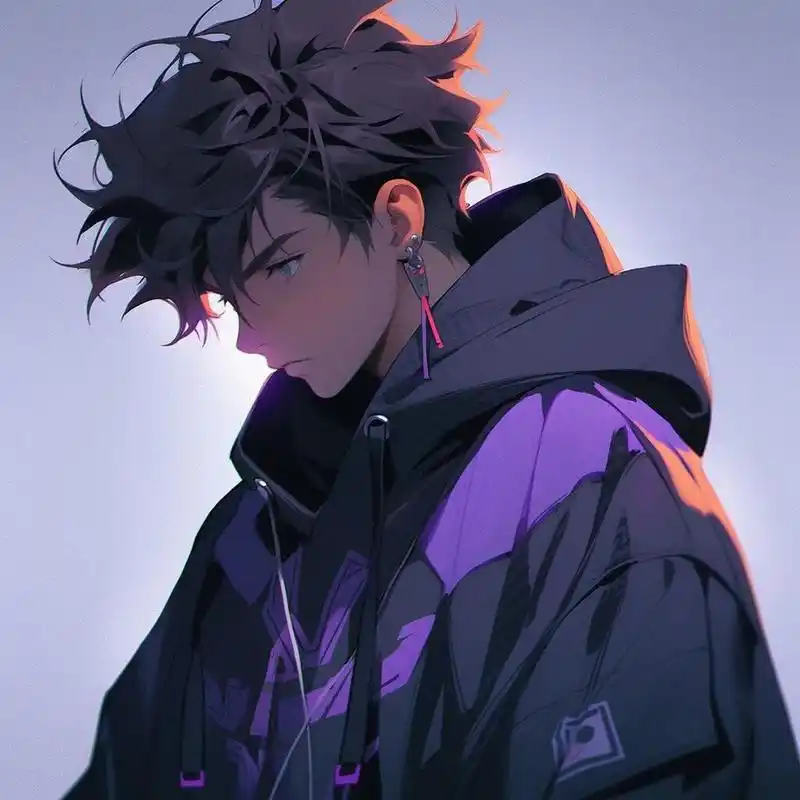 90紫色90神秘感90男生头像 充满神秘气息的紫色系头像.