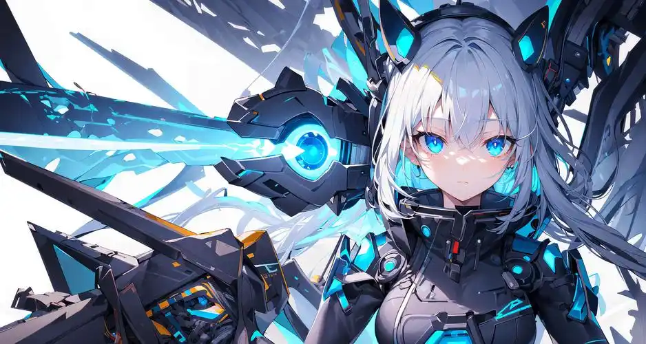 机甲风帅气女孩电脑壁纸绘画图集动漫卡通二次元手机高清壁纸cg