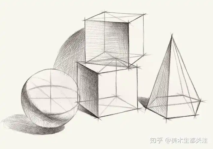 素描入门初学者必看几何石膏入门教程