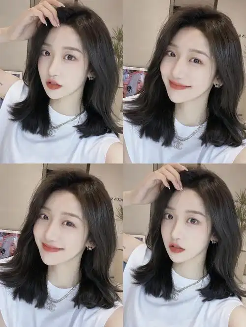 2022少女感锁骨气垫烫简约大气自然75