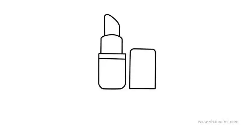 口红儿童画怎么画口红简笔画图片