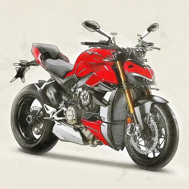 第69弹:手绘素描漫画机车壁纸头像