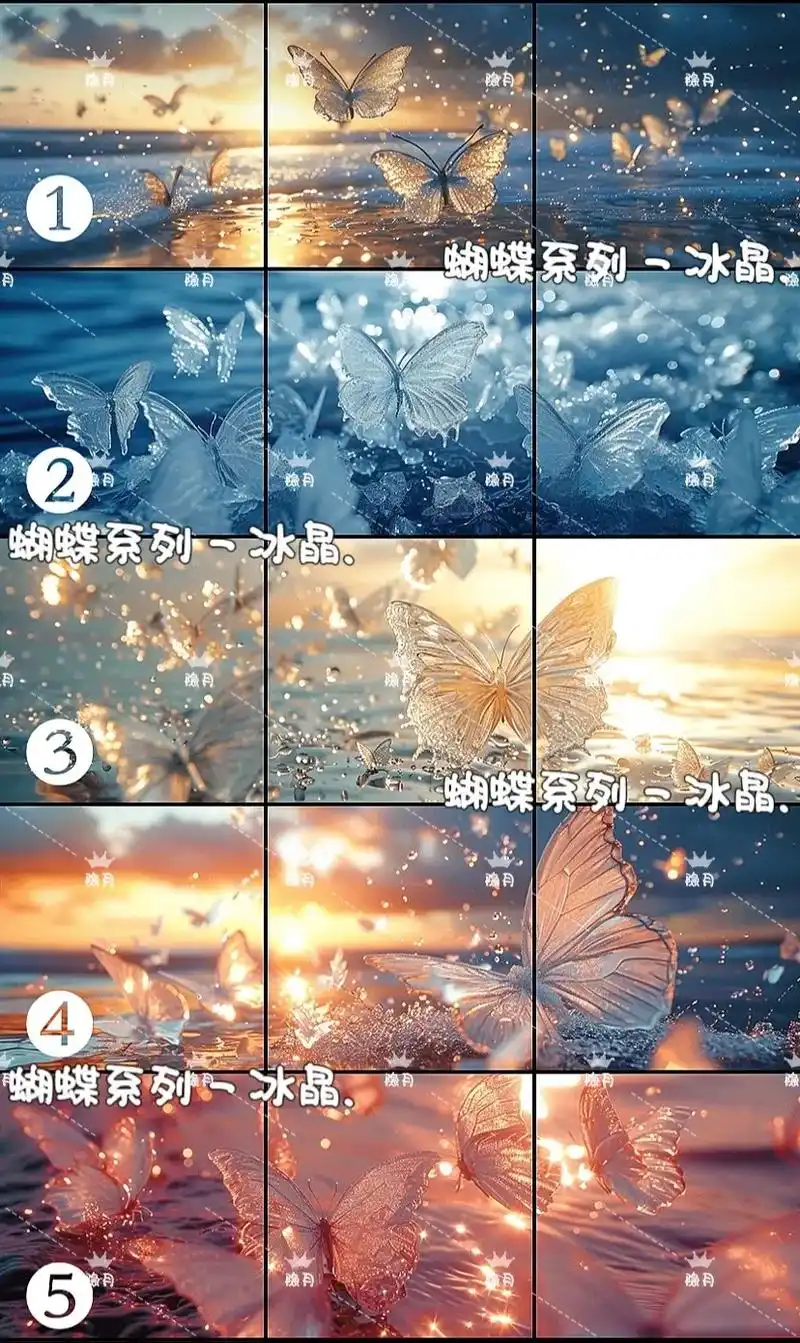 qq飞车手游 三宫图 蝴蝶系列 · 冰晶 03 99 主题: - 抖音