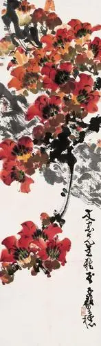 0106 木棉花 镜心 纸本