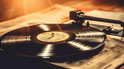 黑胶唱片背景素材
