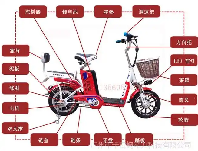 卡瓦崎 一体轮 电动车 脚踏助力时尚电瓶车 48v锂电池电动车