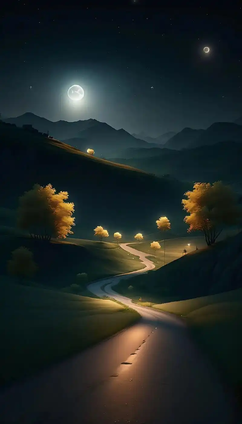 总会遇到那束光,或早或晚.山谷的月夜#治愈系风景 #唯美意境 - 抖音