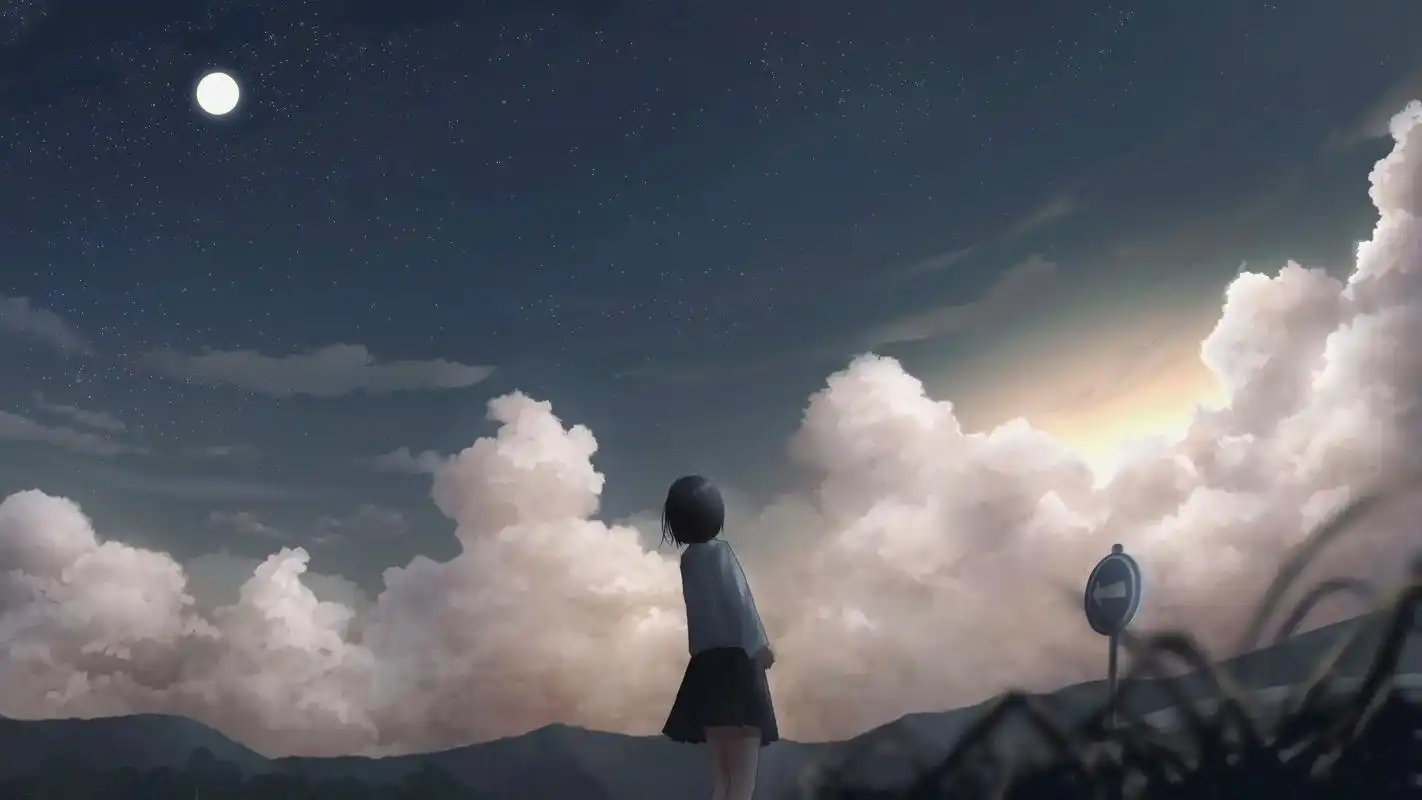 夕阳总会落在你身上#二次元壁纸 #动漫壁纸 #壁纸  - 抖音