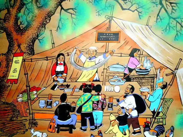 淳朴艳丽的民间绘画欣赏