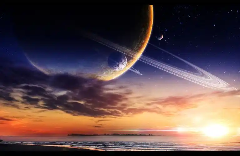 唯美星空意境桌面壁纸_浩瀚无垠的星空美景_风景壁纸