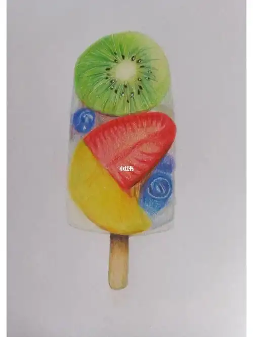 彩铅清凉一夏雪糕
