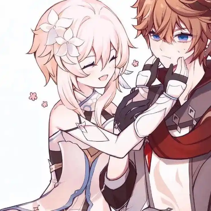 #原神 原神情侣头像#荧 #达达利亚 - 抖音