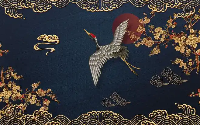 中国风古典国潮风宫廷风中式文化东方psd