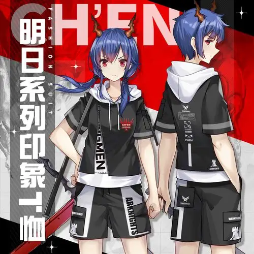 漫趣恤男日短袖二次元短裤衣服气潮系帅明日动漫动漫t恤