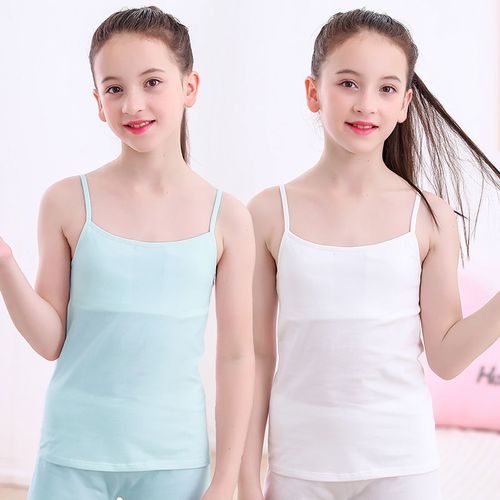 发育期小背心女童发育期内衣小学生纯棉抹胸防凸点10岁小女孩大童