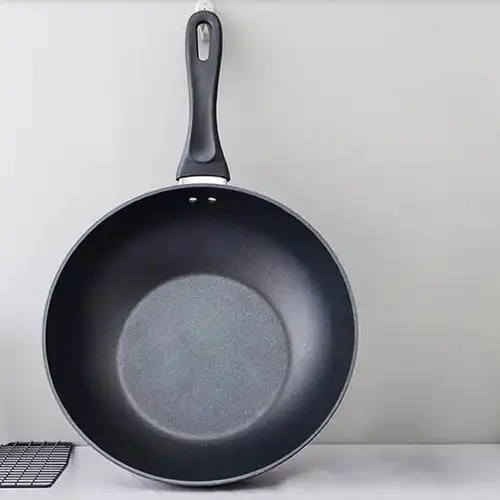 炒锅双立人30cm中式不粘锅炒菜菜锅平底锅家用煎炒炒锅