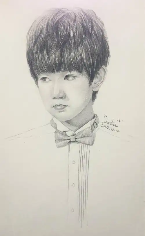 粉丝手绘 tfboys 王源 cr:禅猫_luka