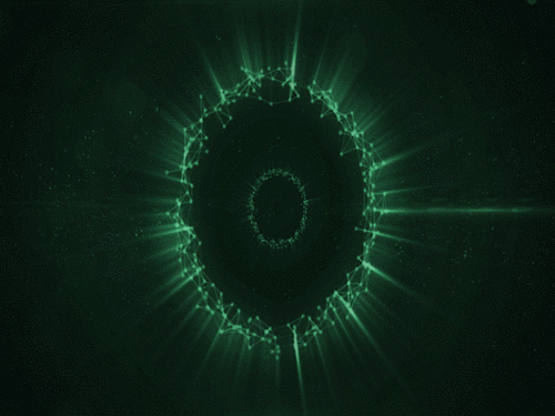 点线粒子光圈动画gif