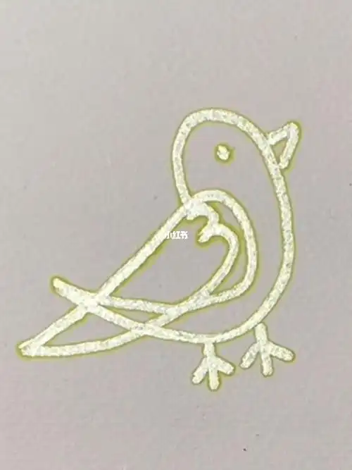 一笔画小鸟
