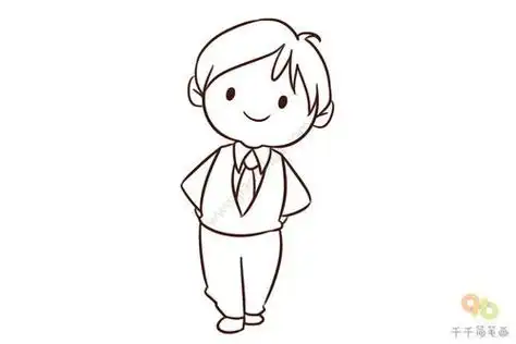 小男孩的简笔画可爱帅气 小男孩的简笔画帅气