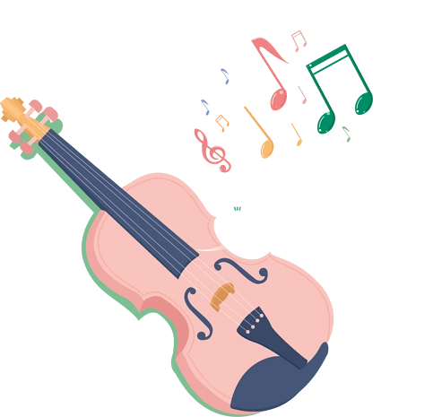 小提琴卡通图片大全
