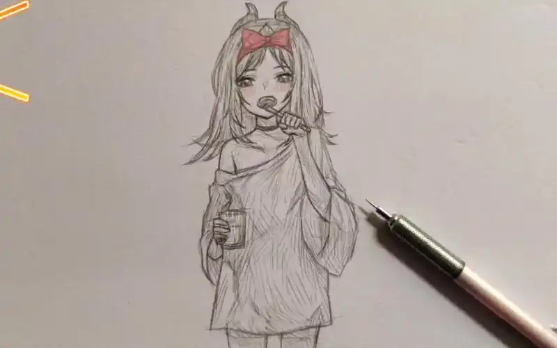 有手就行!二次元女生怎么画?