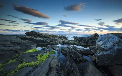 大海,天空,礁石,礁石群,自然风光大海壁纸图片