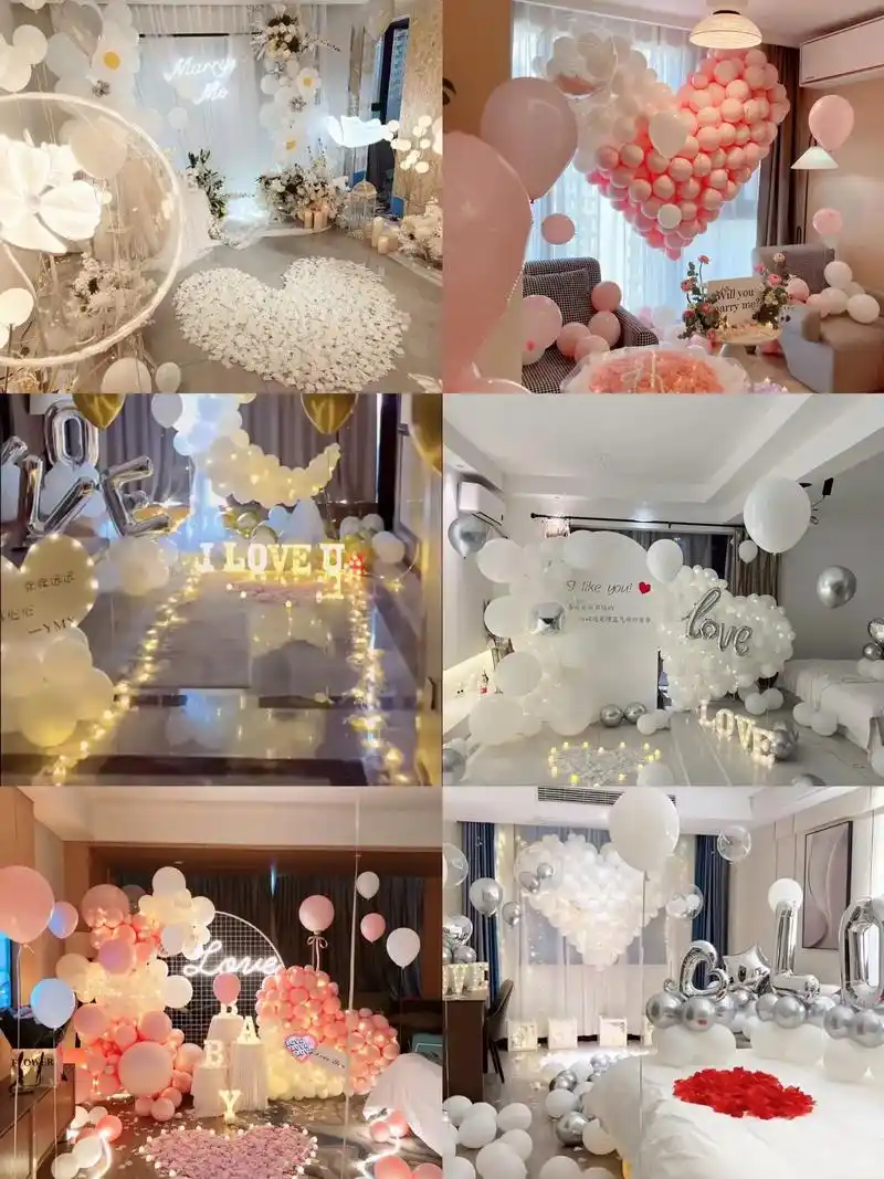 七夕情人节浪漫气球布置.济南同城浪漫求婚气球布置 户外求婚 - 抖音