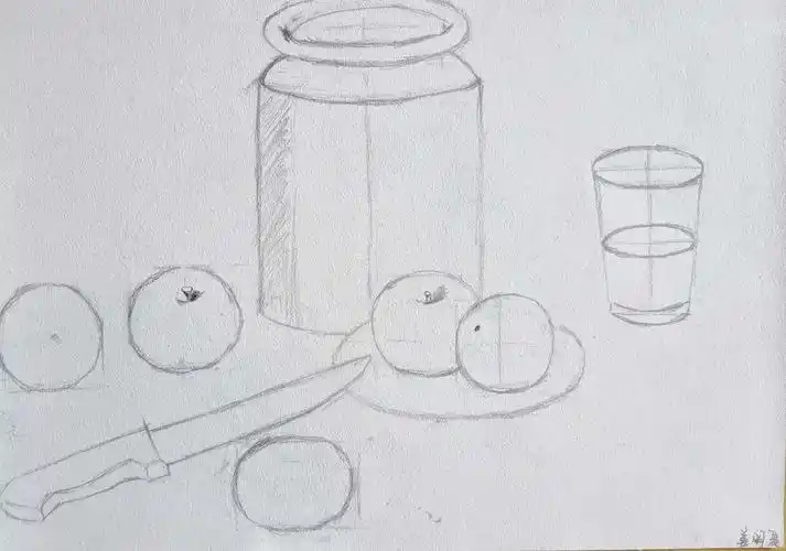 素描静物——青儿美育大课堂周末班同学们