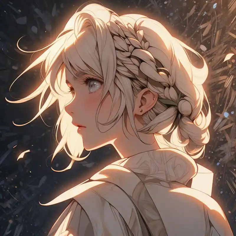 96唯美丸子头侧面头像集锦96 探索丸子头的魅力,唯美侧面展现不一