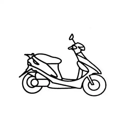 摩托车简笔画帅气 简笔画图片大全-蒲城教育文学网