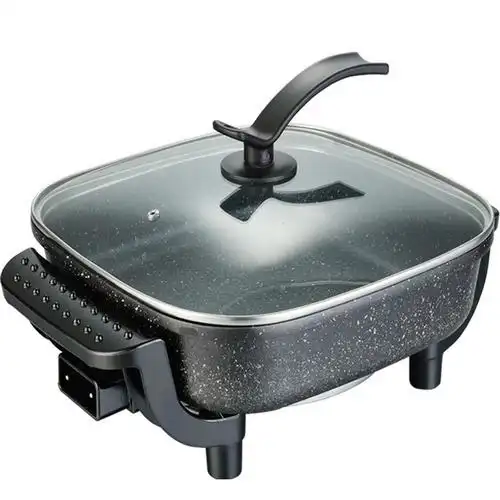 煎锅插电家用烤肉平底锅多功能电用烙饼火锅不粘电热