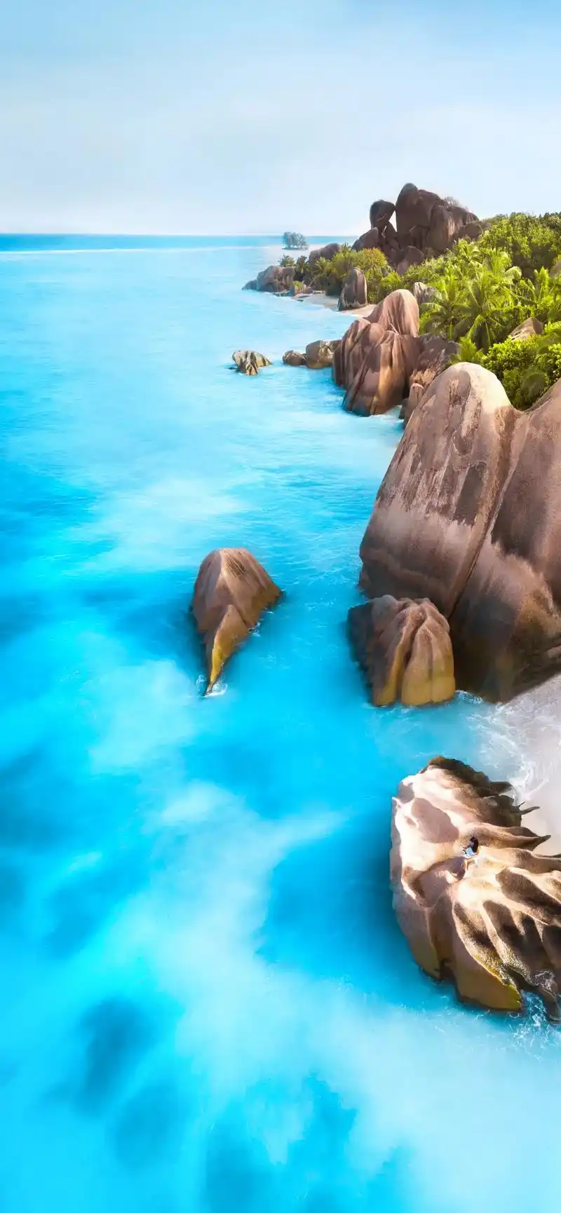 心情不好的时候,看看蓝色的大海吧把大海装进手机4k高清壁 - 抖音