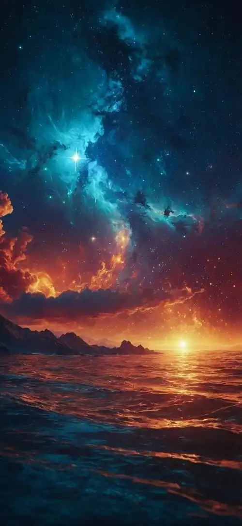 高清壁纸无水印#深色系全面屏壁纸