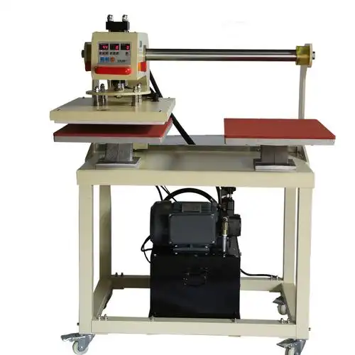 仕林上滑式双工位液压烫画机成衣压烫 热转印机器 平面压烫机设备