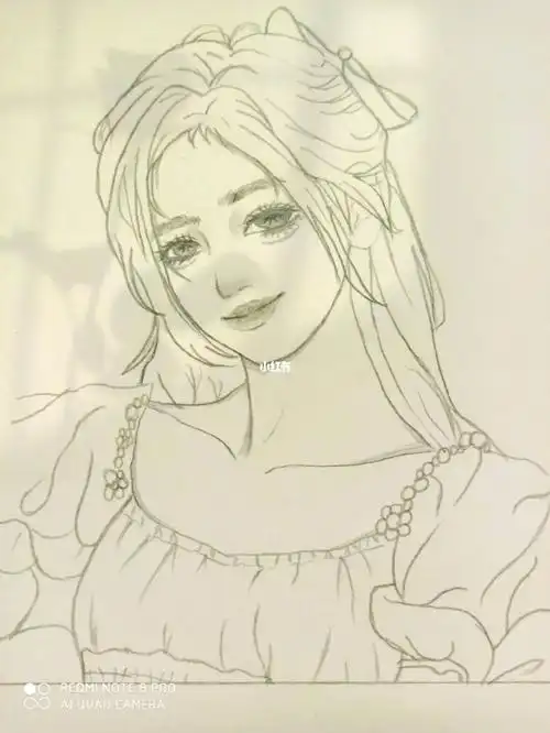 第一次画真人手绘