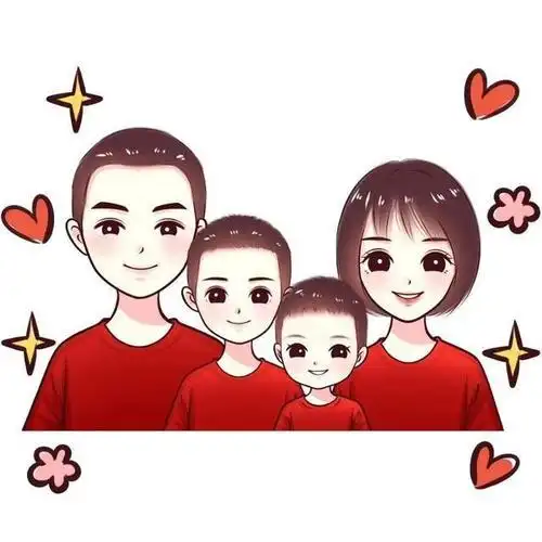 怎么制作全家福卡通头像