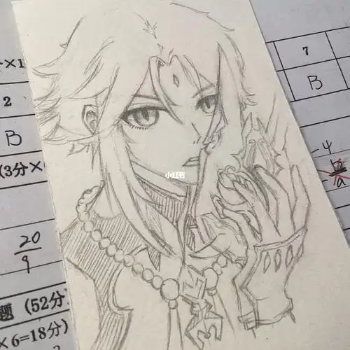 今天无聊,给大家看看我的黑历史#黑历史  #画画  #绘画过程  #原神