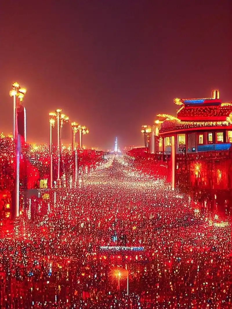 祝福我的国家繁荣昌盛,人民安居乐业,生活幸福美满#国庆# #我和ai有画