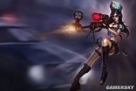 lol(英雄联盟)皮城女警凯特琳天赋,符文,出装 女警对线,团战技巧讲解