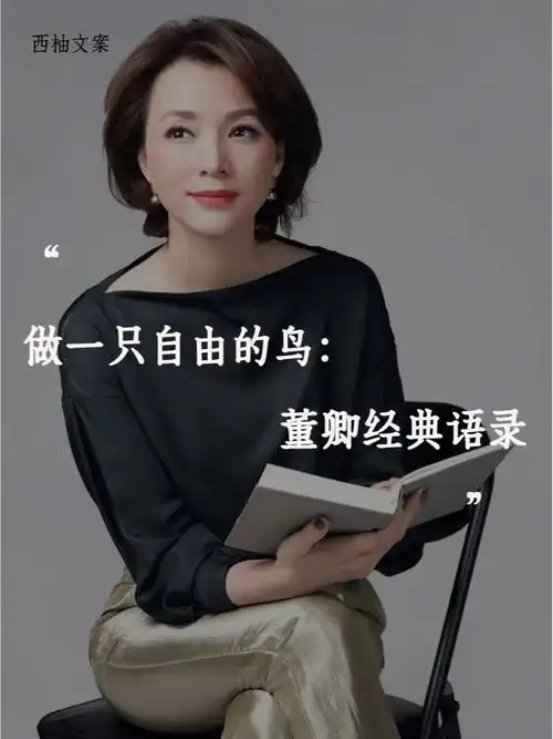 董卿语录温柔又有力量祝你自由又热烈