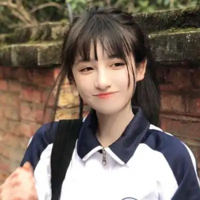 校服女生头像可爱萌小清新初三校服女生清晰照片
