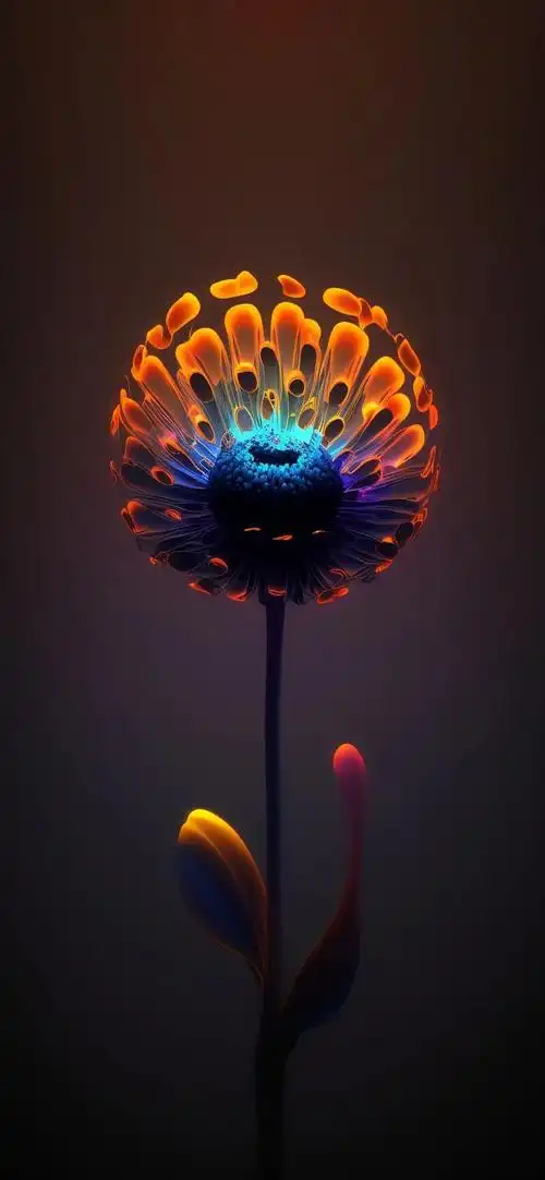 花卉壁纸,闪烁着荧光,漂亮极了