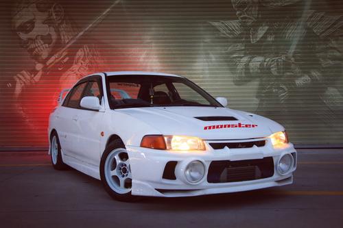 三菱evo4代车身贴纸 头文字d贴纸拉花 菱帅 头文字d