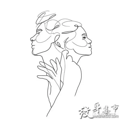 简约线条纹身简约线条纹身手稿简约线条纹身手稿图案