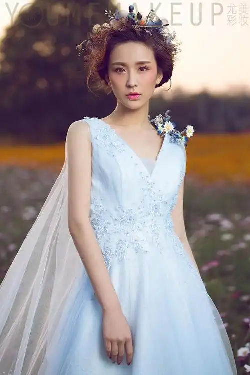 仙气十足的空气感新娘造型 展现脱俗气质